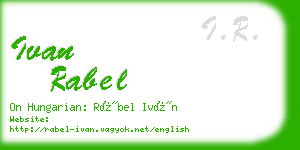 ivan rabel business card